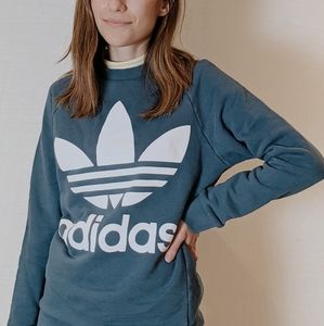 Adidas Crewneck Large Logo Sweatshirt XS